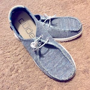 Hey dude Wendy Sox Ice Grey Womens size 7 shoes.